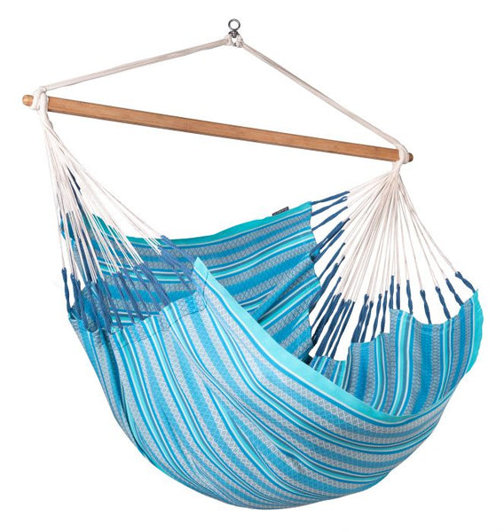 HABANA Organic Cotton Hammock Chair Regular/Comfort Size  AZURE|  La Siesta